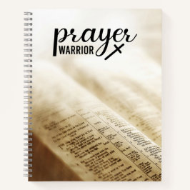 祈りの言葉戦士オープンバイブルクリスチャンクロス ノートブック