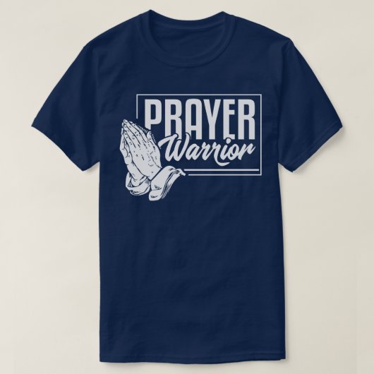 祈りの言葉戦士キリスト教牧師Tシャツ Tシャツ (デザイン正面)