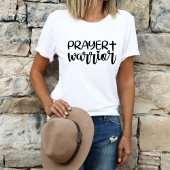 祈りの言葉戦士モダンキリスト教信仰 Tシャツ