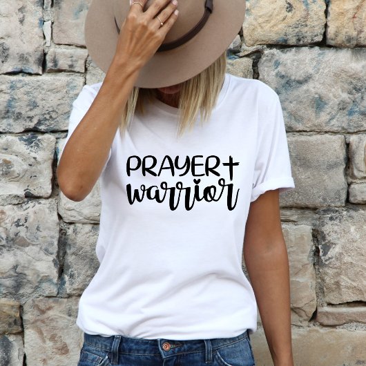 祈りの言葉戦士モダンキリスト教信仰 Tシャツ