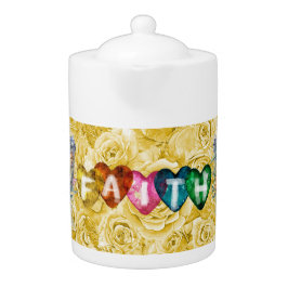 \祈りの言葉戦士IV磁器ティーポット40オンス