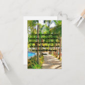 祈りの言葉救済と保護フラットグリーティングカード カード (正面/裏面インサイチュ)