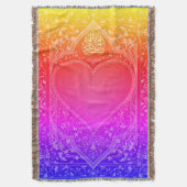 祈りの言葉敷物投げ毛布 スローブランケット (正面縦)