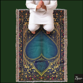 祈りの言葉敷物投げ毛布 スローブランケット