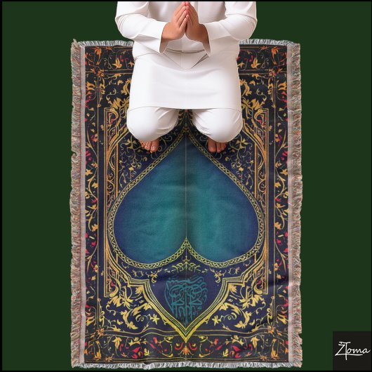 祈りの言葉敷物投げ毛布 スローブランケット