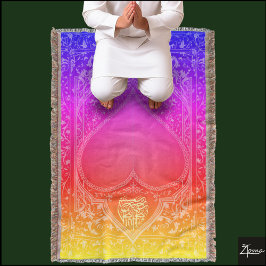 祈りの言葉敷物投げ毛布 スローブランケット