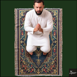 祈りの言葉敷物投げ毛布 スローブランケット