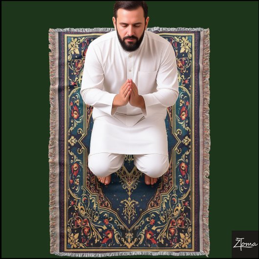 祈りの言葉敷物投げ毛布 スローブランケット