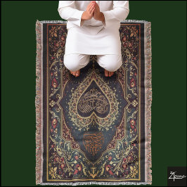 祈りの言葉敷物投げ毛布 スローブランケット