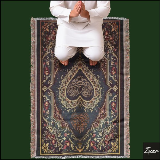 祈りの言葉敷物投げ毛布 スローブランケット