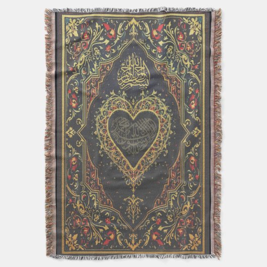 祈りの言葉敷物投げ毛布 スローブランケット (正面縦)