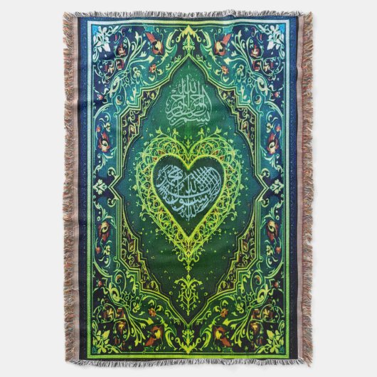 祈りの言葉敷物投げ毛布 スローブランケット (正面縦)