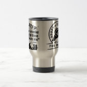 祈りの言葉旅行コーヒー・マグのためのテロリストを採用して下さい トラベルマグ (中央)