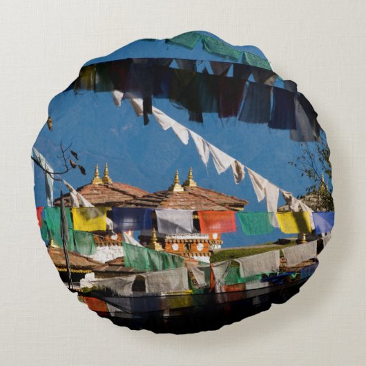 祈りの言葉旗と和音 ラウンドクッション (裏面)