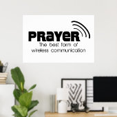 祈りの言葉最高のの型枠 ポスター (ホームオフィス)
