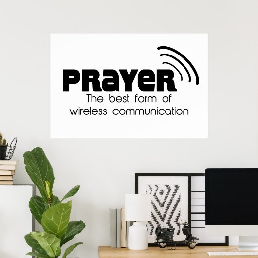 祈りの言葉最高のの型枠 ポスター (ホームオフィス)
