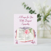 祈りの言葉来の悔やみや弔慰 ポストカード (スタンド正面)