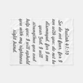 祈りの言葉毛布 フリースブランケット (正面(横))