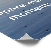 祈りの言葉犬のシルエットポスター ポスター (角)