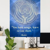 祈りの言葉瑠美と詩芸術 ポスター (ホームオフィス)