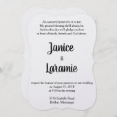 祈りの言葉結婚式招待状 招待状 (正面/裏面)