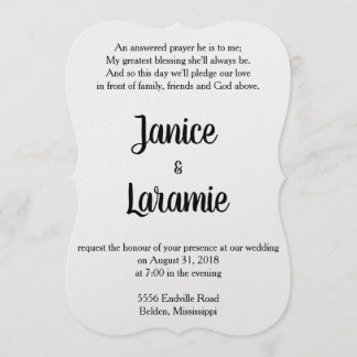 祈りの言葉結婚式招待状 招待状