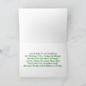 祈りの言葉考えを持つ君の カード (内部)