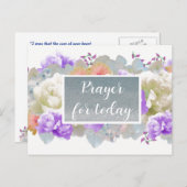 祈りの言葉聖なる書物、 経典今日のフェイクグリッター葉書 シーズンポストカード (正面/裏面)