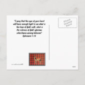 祈りの言葉聖なる書物、 経典今日バッファロープレイド葉書 シーズンポストカード (裏面)