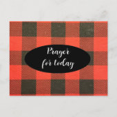 祈りの言葉聖なる書物、 経典今日バッファロープレイド葉書 シーズンポストカード (正面)