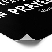 祈りの言葉聖書の聖句に忠実なローマ人12:12ポスター ポスター (角)