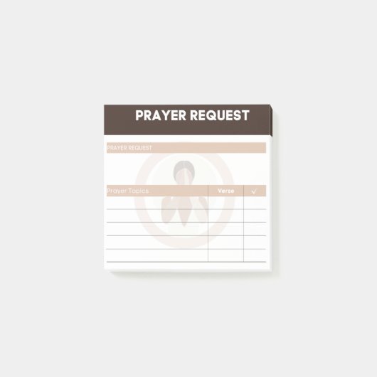 祈りの言葉要求の投稿メモ ポストイット (正面)