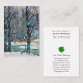 祈りの言葉賛美メモリアルカード 名刺 (正面/裏面)