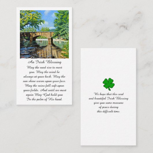 祈りの言葉賛美メモリカード 名刺 (正面/裏面)