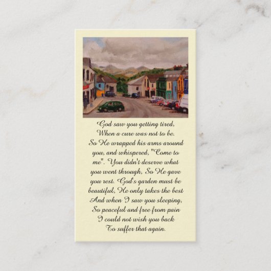 祈りの言葉賛美メモリカード 名刺 (正面)