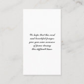 祈りの言葉賛美メモリカード 名刺 (裏面)