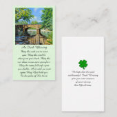 祈りの言葉賛美記念葬式カード 名刺 (正面/裏面)