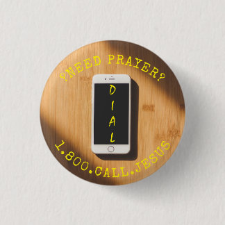 祈りの言葉電話が必要 缶バッジ