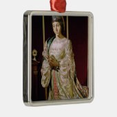 祈りの言葉1520-22年のカスティリャのイザベラ メタルオーナメント (右)