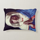 祈りの言葉1640-50年のヴァージン(キャンバスの油) アクセントクッション (裏面)