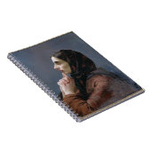 祈りの言葉1879年の若い女性(キャンバスの油) ノートブック (右側)