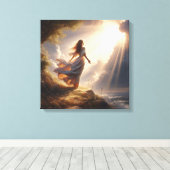 祈りの言葉4 キャンバスプリント (インサイチュ (ウッドフロア))