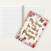 祈りの言葉5.5インチx 8.5インチソフトカバーフローラ ノートブック (内側)