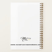 祈りの言葉5.5インチx 8.5インチソフトカバーフローラ ノートブック (裏面)