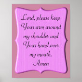 祈りの言葉 – アートポスター ポスター (正面)