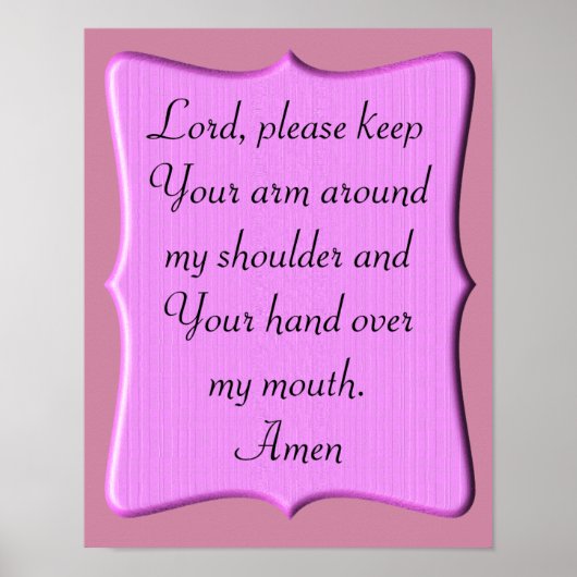 祈りの言葉 – アートポスター ポスター (正面)