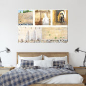 "祈りの言葉"ウェスタンウォールKOTELエルサレム旧市街 キャンバスプリント (インサイチュ (寝室))