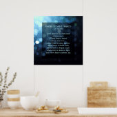 祈りの言葉・オブ・サンフランシス・オブ・アッシジ ポスター (キッチン)