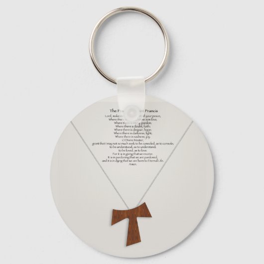 祈りの言葉・オブ・サンフランシス キーホルダー (正面)