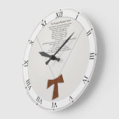 祈りの言葉・オブ・サンフランシス ラージ壁時計 (傾斜)